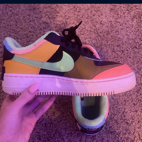 Nike air force 1's multi colored - Picture 3 of 4